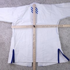 Sanabul Gi Size A0 Top Logo White Blue BJJ Fight Training Jiu Jitsu Martial Arts