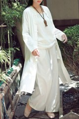 Womens Tai Chi Coat Chinese Tang Suit Top Martial Arts Kung Fu Uniform Vintage