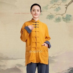 Chinese Kungfu Clothing Martial Arts Uniform Cotton Linen Tops+pants Training