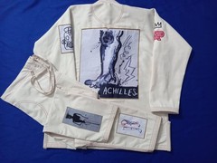 Albino & Preto Style Basquiat BJJ Gi White – A&P Artist Series Kimono A0-A4