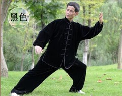 Women Men Martial Arts Uniform Yoga Tai Chi Sets Tang Kung Fu Suit Outfit Thick