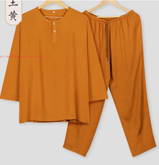Summer Cotton Meditation Buddhist Underwear Monk Sleepwear Shaolin pajamas Sets