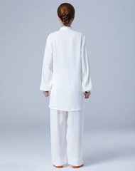 Summer Tai Chi Clothes Wrinkle Free Wushu Clothing Kung Fu White Women Men