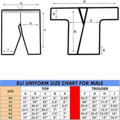 FightX Black Brazilian Jiu Jitsu (BJJ) Gi Size A5 for Men and Women