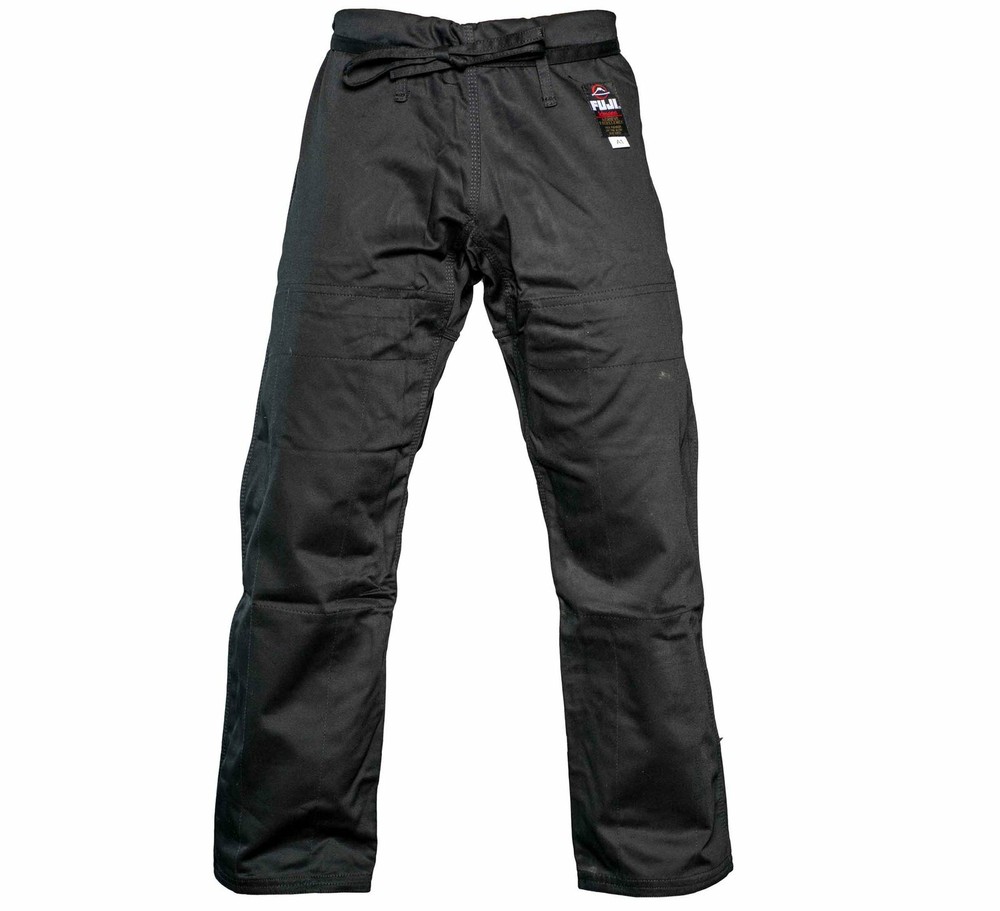 New Fuji Sports All Around Mens Brazilian Jiu Jitsu Jiu-Jitsu BJJ Black Gi Pants