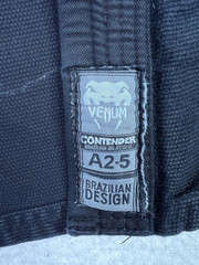 Venum Contender BJJ Gi Jacket Mens Large A2.5 Black Brazilian Jiu Jitsu Top