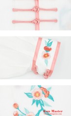 2021 New Style Linen Fabric Women Embroidery Kung Fu Tai Chi Uniform Martial