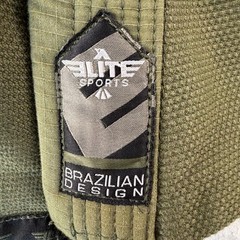 Elite Sports BJJ Gi Top A2 Green Brazilian Jiu Jitsu Jacket