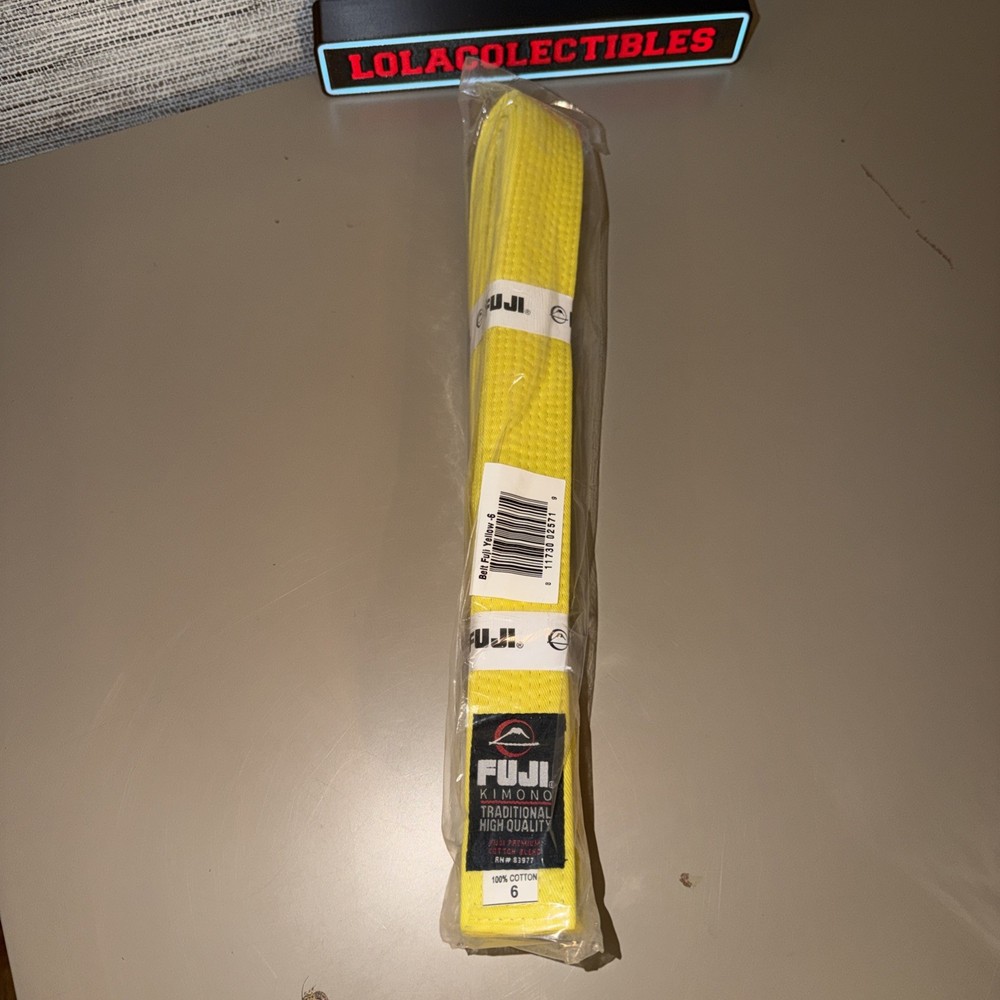 Fuji Kimono Jiu Jitsu Belt – Judo – Yellow – (83977) Size 6