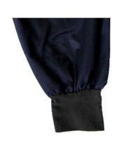 Kung Fu Pants Black Cotton pants with elastic ribbed waist Size Small
