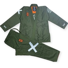 Shoyoroll Deus Ex Machina x BJJ Gi Olive Green JIU JITSU 450 GSM Kimono With Bag