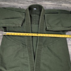 HAWK BJJ Gi Jacket Olive Green Pearl Weave Brazilian Jiu Jitsu Training Uniform