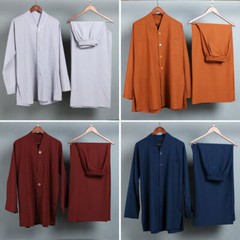 Unisex Buddhist Zen Clothing Shaolin Monk Kung Fu Martial Arts Wushu Uniforms