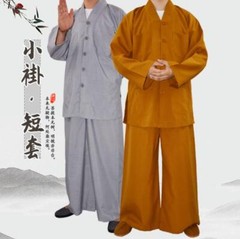 Monk Zen Clothes Set Buddhists Meditation Uniform Shaolin Temple Robes Suits