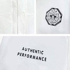 Kukkiwon Taekwondo Martial Arts Windbreaker White Full Zip Authentic