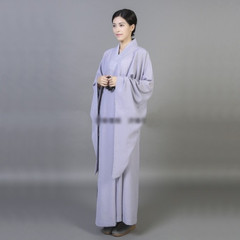 Shaolin Monk Buddhist Costume Women Buddhist Monk Robes Uniform Zen Clothing