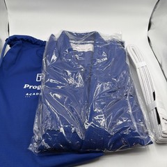 Progress Academy BJJ Gi Blue A3 Pearl Weave New w/ Belt & Bag Men’s Cut