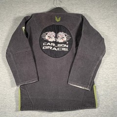 Kingz Balistico BJJ Gi Jacket A2 Large Gray Mens Jiu Jitsu Kimono Carlson Gracie