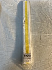 Macho Martial Arts 1.75” White With Yellow Stripe Belt Size 00