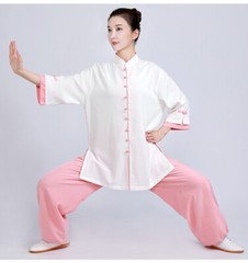 Summer Breathable Short Sleeve Kung Fu Shirts Wing Chun Training Vintage Sport