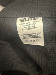 Elite & On the Mat Martial Arts Jiu Jitsu BJJ GI Black White Uniform C1 Child