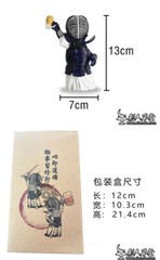 Kendoka Figure with Beer Kendo Doll with bogu White gi and Hakama Toy Figure…