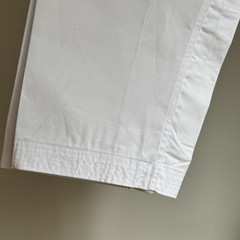 White Martial Arts Gi Pants Karate Taekwondo Uniform Drawstring Size 4 Cotton