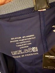 Sanabul Size 2XL Mens Base Layer Compression Pants Navy Blue