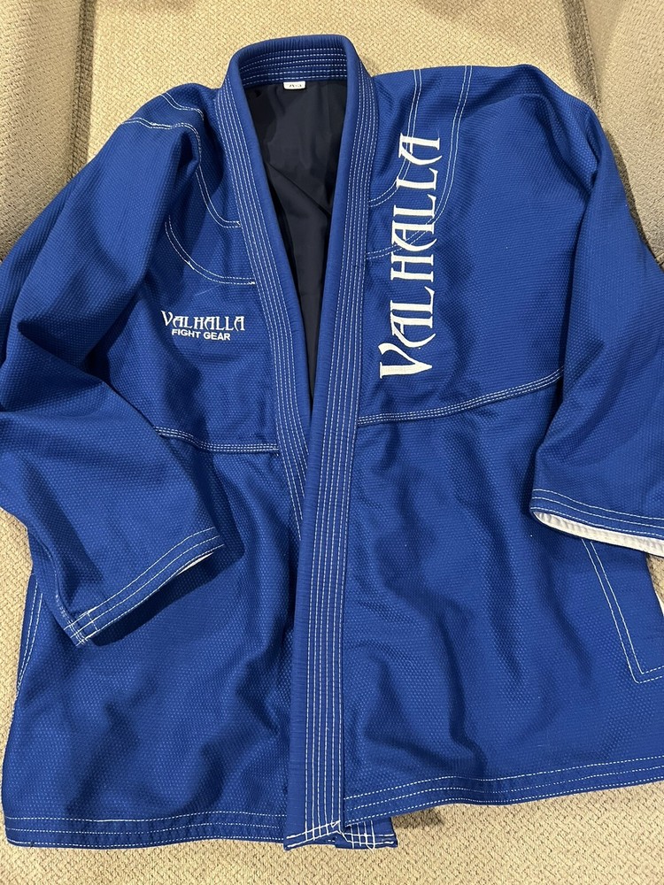Gracie Valhalla fight gear blue Jiu Jitsu Gi Kimono Size: A3 Jacket