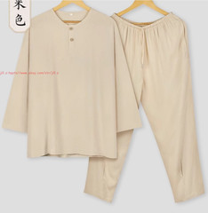 Summer Cotton Meditation Buddhist Underwear Monk Sleepwear Shaolin pajamas Sets