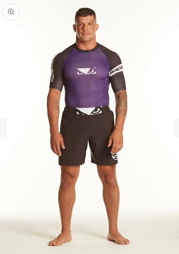 New Bad Boy Ranked Rashguard Purple Gi MMA BJJ Shirt Made in Brazil Adult