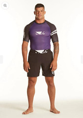 New Bad Boy Ranked Rashguard Purple Gi MMA BJJ Shirt Made in Brazil Adult