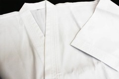 Shureido K-10 Karate Gi Uniform Set Jacket Pants White Belt Polyester Cotton Sz5