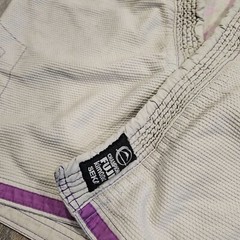 Fuji Sekai Champion Fuji Kimono Women’s Gray/Purple Size W1 BJJ Ju-Jitsu
