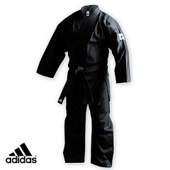 adidas Black Karate Martial Arts Gi – 7oz lightweight uniform