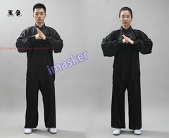 Unisex Korean Silk Tai Chi Suit Kung Fu Uniform Martial Arts Performance Clothes