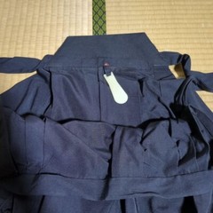 Hakama for Kyudo Uniform Unisex free size kendogi Martial Arts Blue Umanori