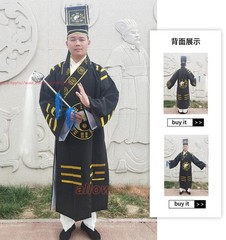 Wudang Taoist Robes Wushu kung Fu Tai Chi Morning Exercise Uniforms With Hat