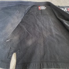 Vtg Atama Jiu-Jitsu Kimono Gi Top Black Cotton Made in Brazil Size A3 BJJ Jacket