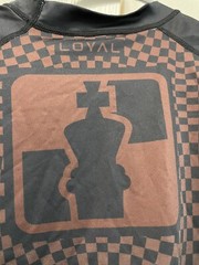 Checkmat BJJ Long sleeve Rashguard Size Adult M Brown And Black Loyal Brand