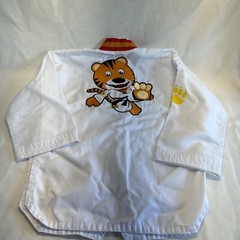 Kid Tigers – White Tae Kwon Do Karate Uniform Shirt – Size 00