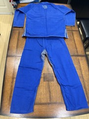 Sanabul Essential Gi A3 Blue Grey Jiu Jitsu BJJ Kimono Uniform Jacket Pants