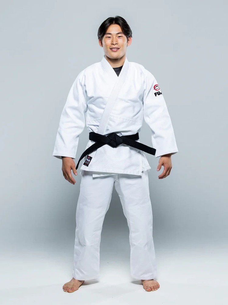 New White Fuji Sports Single Weave Judo Gi Kimono Unisex