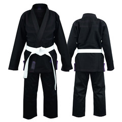 Women BJJ Kimono Black Purple Brazilian Jiu jitsu Gi Uniform