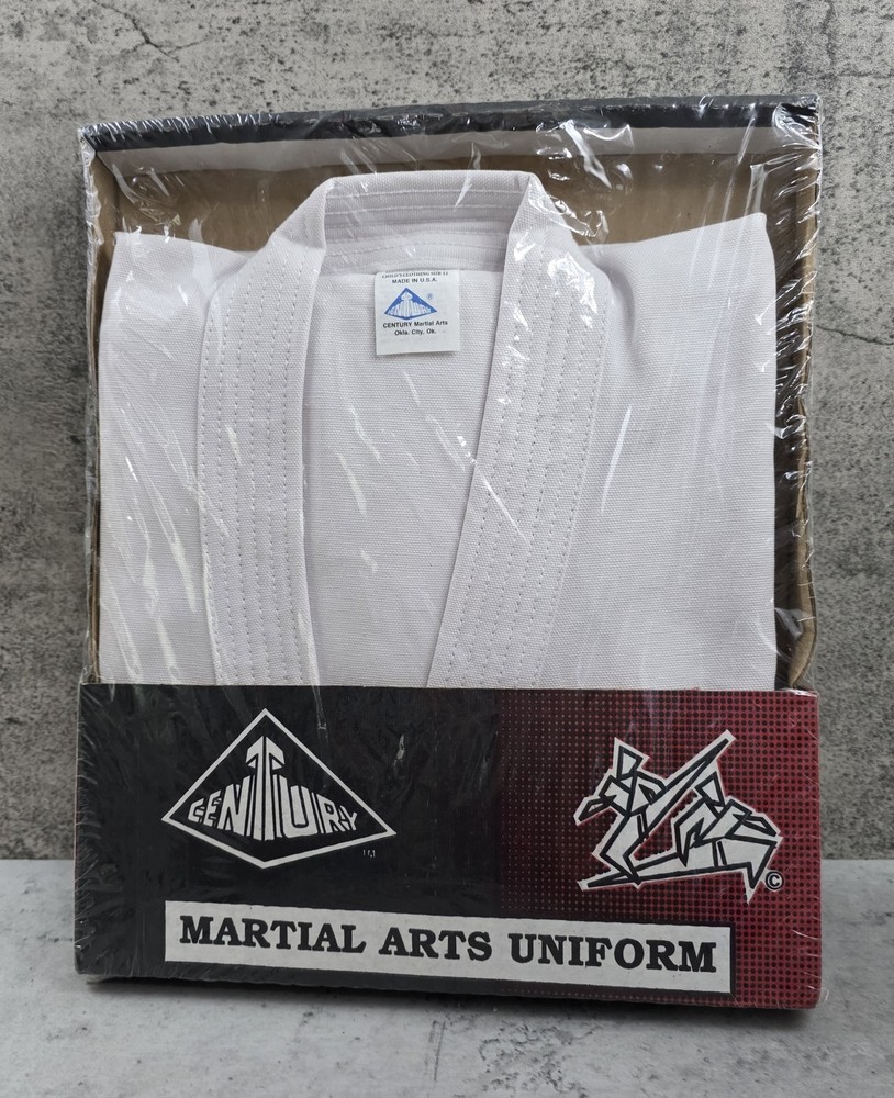 Vintage 90s Century Martial Arts Uniform Top Size 2 White NOS Sealed Made in USA