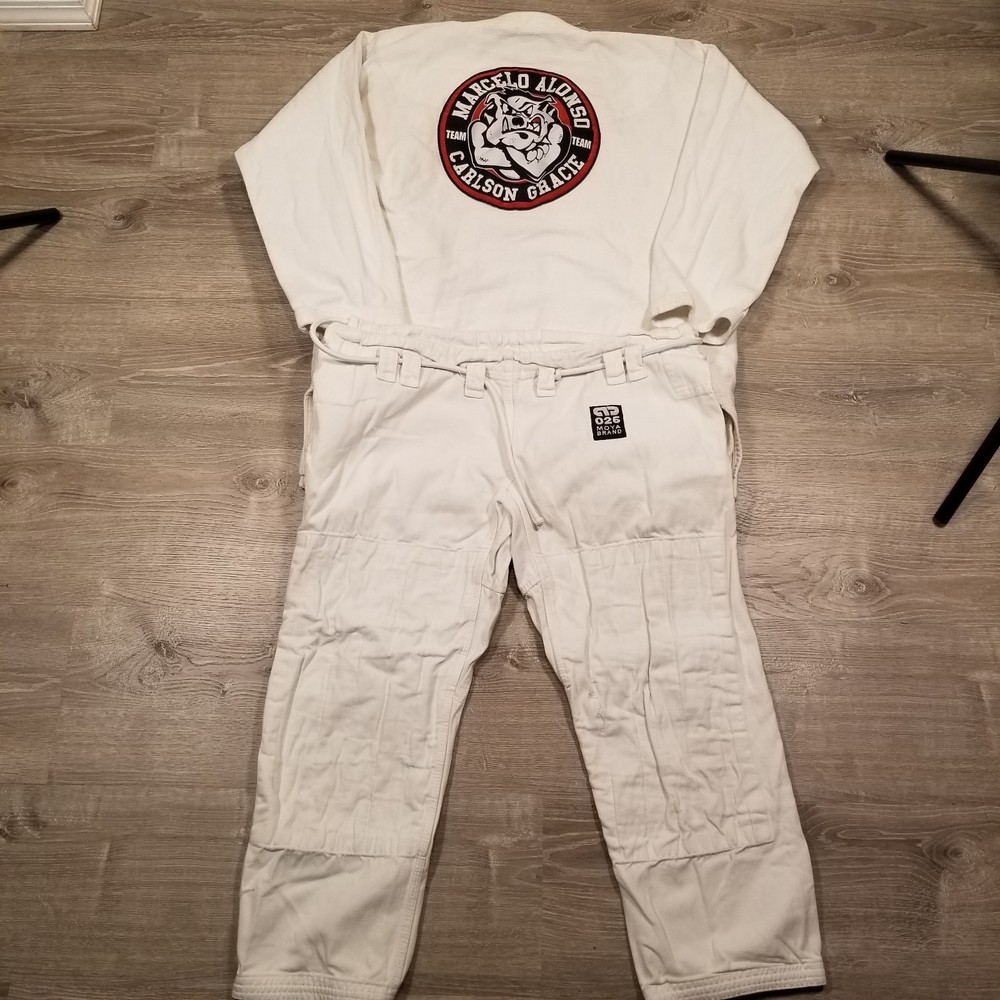 Moya Brand Jiu Jitsu MMA Full Gi Kimono Size A2 Marcelo Alonzo Carlson Gracie