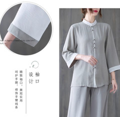 Women’s Cotton Linen Shirts +Pants Tai Chi Sets Blouse Arts Kung Fu Su Uniforms