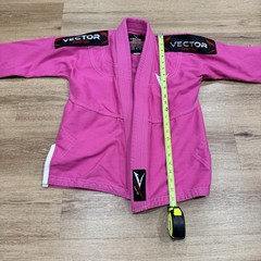 Vector Sports Attila Series Kids K3 Brazilian Jiu Jitsu Gi Jacket Pink BJJ Top