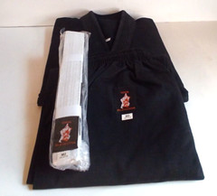 Your Jiu Jitsu Gear BJJ Gi Uniform Black with White Belt Youth M2. #0621