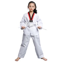White Taekwondo Uniforms Karate Judo Taekwondo Clothes Children Adult Unisex